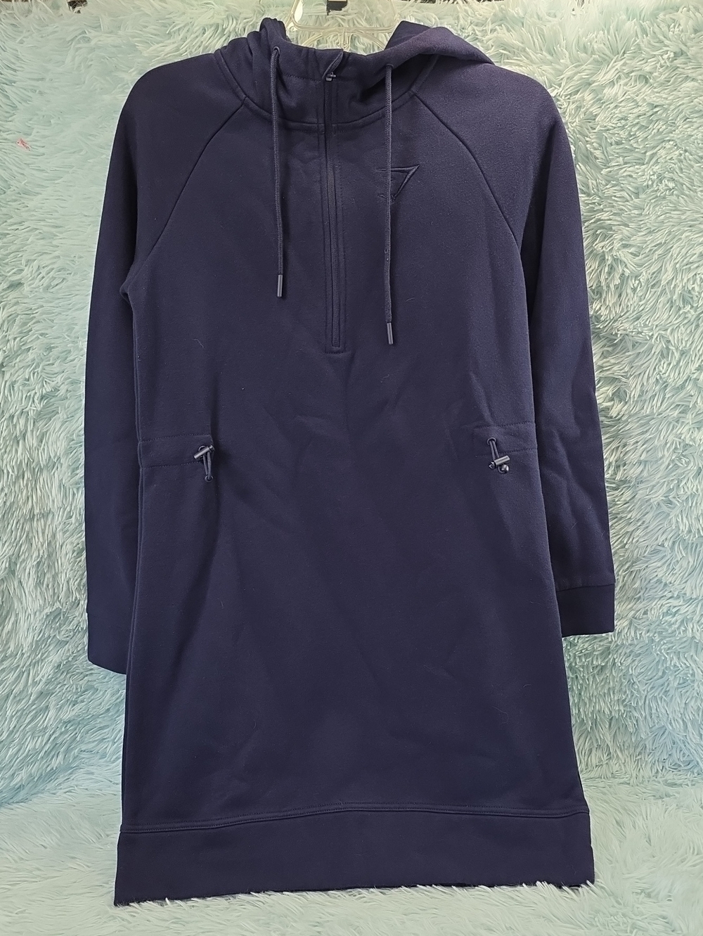 Gymshark Slim Fit Hooded Quarter‎ Zip Sweatshirt Dress Size S